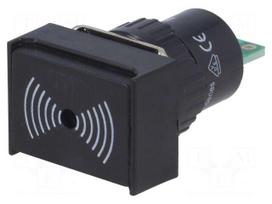 Signaller: sound | 75dB | Illumin: none | IP40 | Ø16mm | max.6mm | plastic