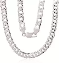 Sidabrinė grandinėlė Double rombo 6 mm , briaunų apdirbimas deimantu - 6 mm. - 55 - 33.4 g.
