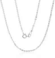 Sidabrinė grandinėlė Anchor round 2 mm , briaunų apdirbimas deimantu - 2 mm. - 3.8 g. - 55