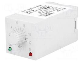 Timer | 0,1÷1,2s | DPDT | 230VAC/5A | 24÷48VAC | 24÷48VDC | undecal | IP40
