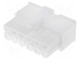 Plug | wire-wire/PCB | female | Mini-Fit Jr | 4.2mm | PIN: 12 | for cable
