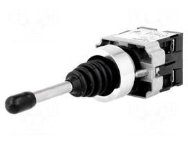 Switch: joystick | Stabl.pos: 1 | NO x2 | 3A/240VAC | 0.55A/125VDC