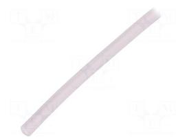 Insulating tube | Mat: silicone | transparent | -50÷200°C | Øint: 1mm