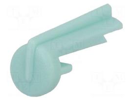 Pointer | plastic | aquamarine | push-in | Application: A10