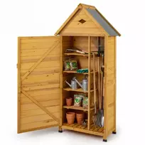 Promotions Sodo sandėliukas 81x46x174 cm geltonos eglės mediena