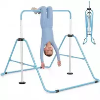 Promotions Gimnastikos skersinis, 149x104x130 cm, mėlynas, sulankstomas reguliuojamas metalinis