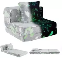 Promotions Sofa-lova 3-in-1 Vaikiška sofa 65,5x60,5x41,5 cm Pilka, flanelės audinys