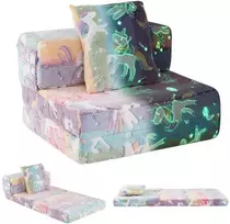 Promotions Vaikiška sofa 65,5x60,5x41,5 cm, margaspalvė, flanelės audinys