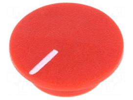 Cap | plastic | push-in | red | Application: K21
