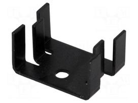 Heatsink: moulded | SOT32 | black | L: 18mm | W: 25.4mm | H: 13mm | 21K/W