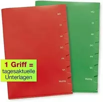 TimeTEX Savaitinė A4 įmautė su 7 skyreliais, 2 vnt. (TT64334)