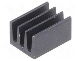 Heatsink: extruded | black | L: 8.5mm | W: 6.3mm | H: 4.8mm | 83K/W