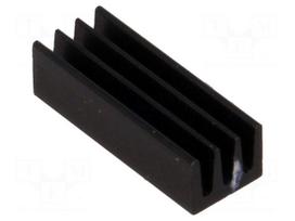 Heatsink: extruded | black | L: 17mm | W: 6.3mm | H: 4.8mm | 51K/W