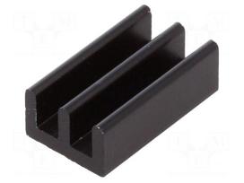 Heatsink: extruded | black | L: 17mm | W: 10mm | H: 6mm | 41K/W | aluminium