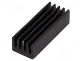 Heatsink: extruded | black | L: 21mm | W: 8mm | H: 6mm | 33K/W | aluminium