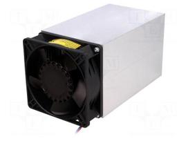 Heatsink: extruded | L: 150mm | W: 92mm | H: 93mm | aluminium | plain