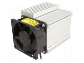 Heatsink: extruded | L: 75mm | W: 75.5mm | H: 65.8mm | aluminium | plain