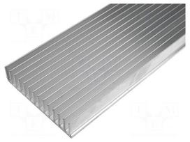Heatsink: extruded | grilled | L: 1000mm | W: 165mm | H: 35mm | aluminium