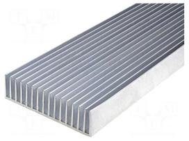 Heatsink: extruded | grilled | L: 1000mm | W: 190.5mm | H: 50mm | plain