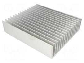 Heatsink: extruded | grilled | L: 220mm | W: 190.5mm | H: 50mm | aluminium
