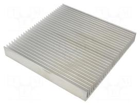 Heatsink: moulded | grilled | natural | L: 200mm | W: 200mm | H: 25mm