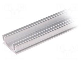Heatsink: extruded | natural | L: 1.2m | W: 30mm | H: 12mm | aluminium