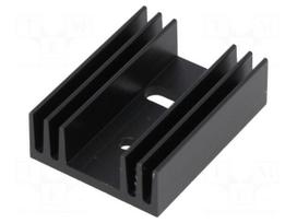 Heatsink: extruded | TO220 | black | L: 37.5mm | W: 29mm | H: 11.5mm | 11K/W