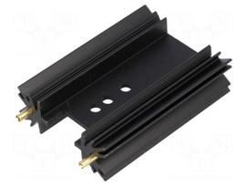 Heatsink: extruded | SOT32,TO220,TO3P | black | L: 50.8mm | 9K/W