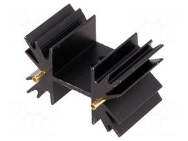 Heatsink: extruded | SOT32,TO220,TO3P | black | L: 25.4mm | 7.8K/W
