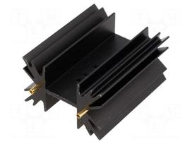 Heatsink: extruded | SOT32,TO220,TO3P | black | L: 50.8mm | 5.3K/W