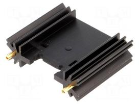 Heatsink: extruded | TO220,TO3P | black | L: 38.1mm | W: 45mm | H: 12.7mm