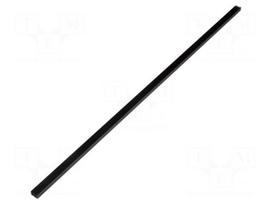 Heatsink: extruded | grilled | black | L: 1000mm | W: 21mm | H: 14mm