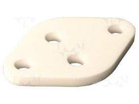 Heat transfer pad: ceramic | TO3 | L: 26.3mm | W: 40mm | Thk: 2.9mm