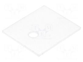 Heat transfer pad: ceramic | TO3P | L: 20mm | W: 23mm | Thk: 1mm | 25W/mK