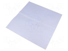 Heat transfer pad: silicone rubber | L: 300mm | W: 300mm | Thk: 0.3mm