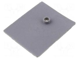 Heat transfer pad: silicone | SOT93,TOP3 | 0.4K/W | L: 24mm | W: 20mm