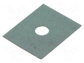 Heat transfer pad: silicone | TO126 | 0.45K/W | L: 11mm | W: 9mm | 6.5kV