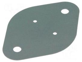 Heat transfer pad: silicone | TO3 | 0.4K/W | L: 42mm | W: 19mm | 1.22W/mK