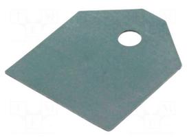 Heat transfer pad: silicone | TOP3 | 0.4K/W | L: 20.5mm | W: 17.5mm