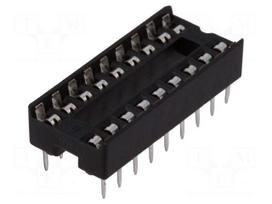 Socket: DIP | PIN: 18 | 7.62mm | THT | Pitch: 2.54mm