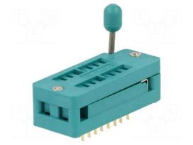Socket: DIP | ZIF | PIN: 16 | 7.62mm | demountable | -40÷105°C | THT | 50VDC