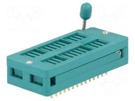 Socket: DIP | ZIF | PIN: 28 | 7.62/15.24mm | demountable | -40÷105°C | THT