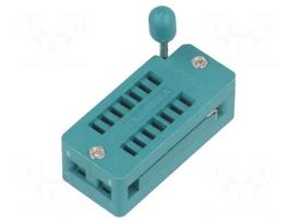 Socket: DIP | ZIF | PIN: 14 | 7.62mm | demountable | -40÷105°C | THT | 50VDC
