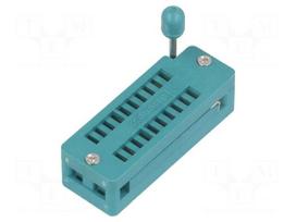 Socket: DIP | ZIF | PIN: 20 | 7.62mm | demountable | -40÷105°C | THT | 50VDC