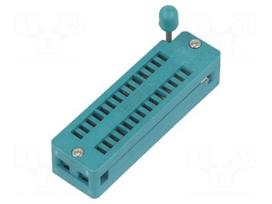 Socket: DIP | ZIF | PIN: 28 | 7.62mm | demountable | -40÷105°C | THT | 50VDC