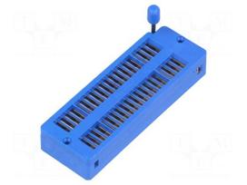 Socket: DIP | ZIF | PIN: 40 | 7.62/15.24mm | demountable | -25÷70°C | THT