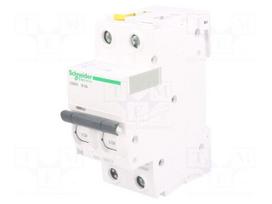Circuit breaker | 400VAC | Inom: 6A | Poles: 2 | DIN | Charact: B | 6kA