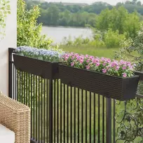 Turėklas 2 pcs 80 x 17 x 17 cm Metalas