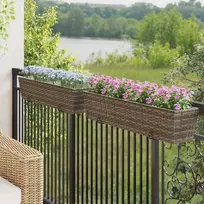 Turėklas 2 pcs 80 x 17 x 17 cm Metalas