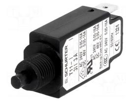 Circuit breaker | Urated: 240VAC | 48VDC | 3A | SPST | Poles: 1 | screw
